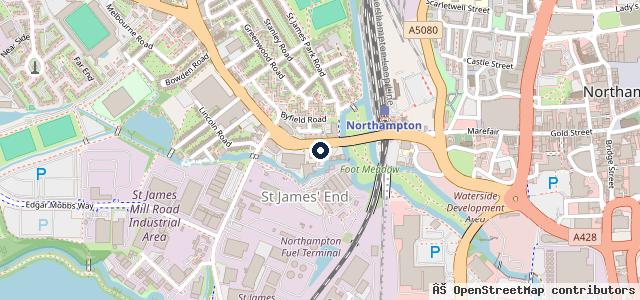 Map showing the location of St James MOT Centre LTD
