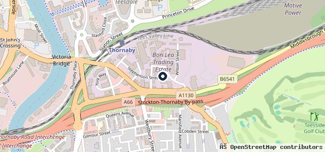Map showing the location of Stephenson Street Garage