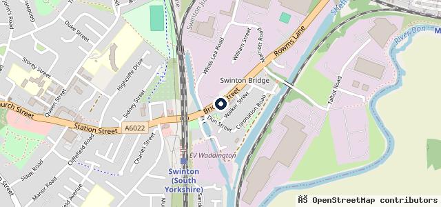 Map showing the location of Swinton Motors