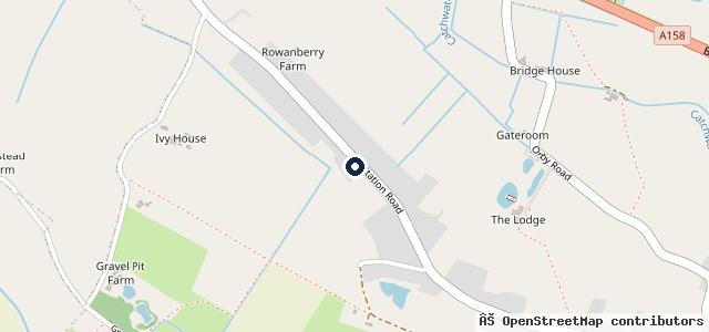 Map showing the location of T D Motors