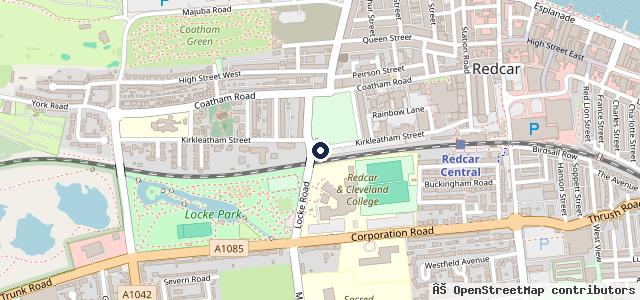 Map showing the location of Terraclean and vehicle repairs redcar Ltd.