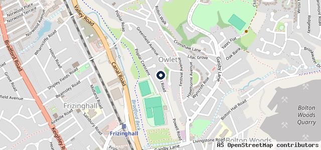 Map showing the location of Sherborne Garage