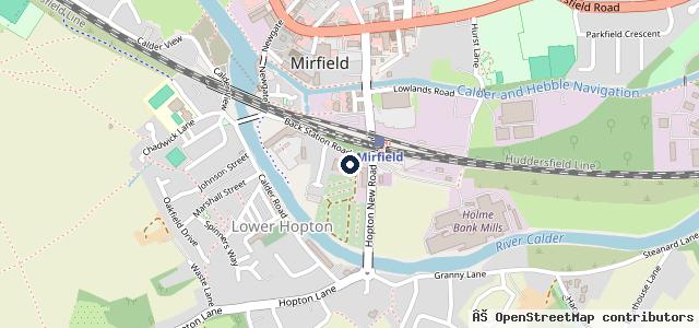 Map showing the location of Automotive Electrical (Mirfield) Ltd