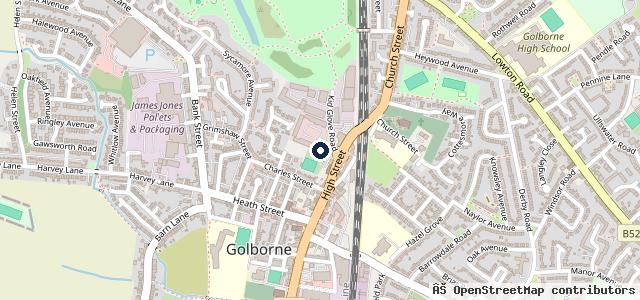 Map showing the location of Ashcrofts Service & Mot Centre