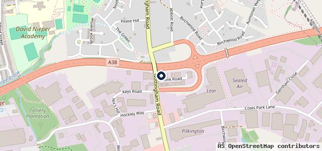 Map showing the location of H J Morris Motors Ltd