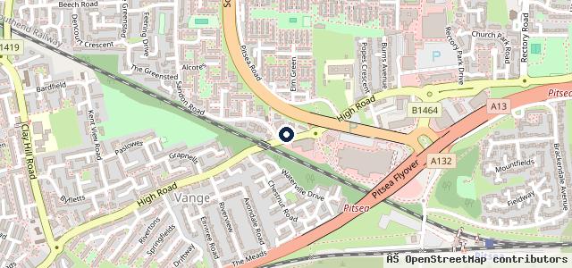 Map showing the location of Two Bridges MOT Centre