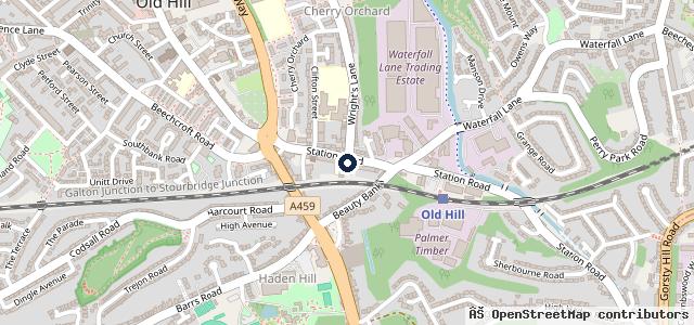 Map showing the location of Tyres on Track ltd 24 hour mobile tyres emergency breakdown