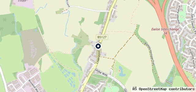 Map showing the location of Ewloe Hall Motors