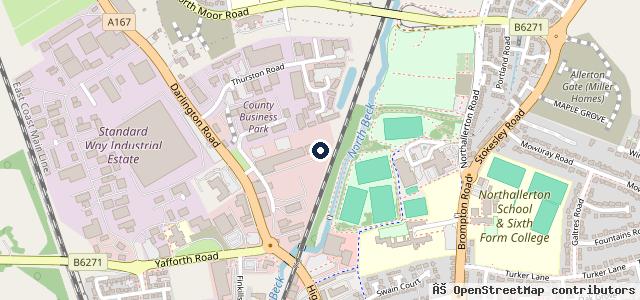 Map showing the location of Vasstech Garage Services
