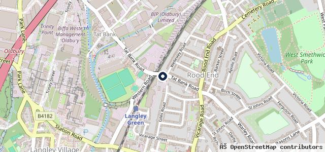 Map showing the location of King Automotive Oldbury 🫅🏽