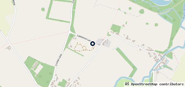 Map showing the location of Witchampton Garage