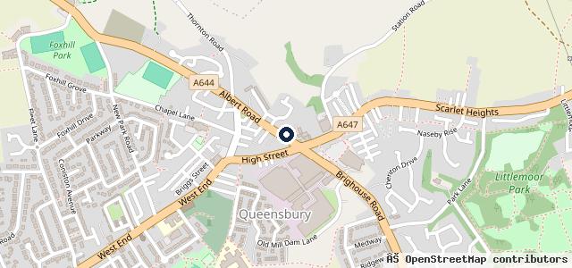 Map showing the location of Old Mill Garage