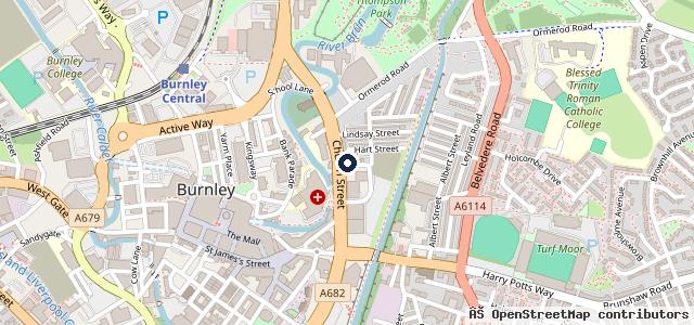Map showing the location of Budget Exhausts & Tyres