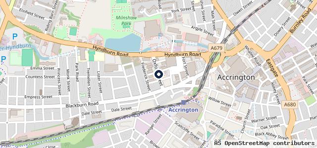Map showing the location of ATS Euromaster Accrington
