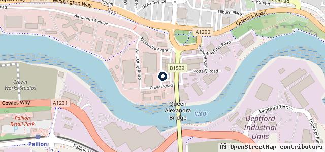 Map showing the location of JP Body & Paint
