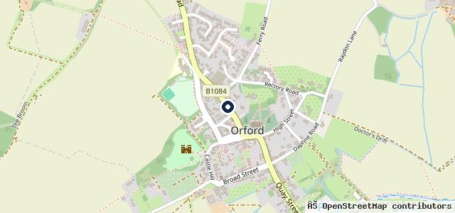 Map showing the location of Finlay's Garage