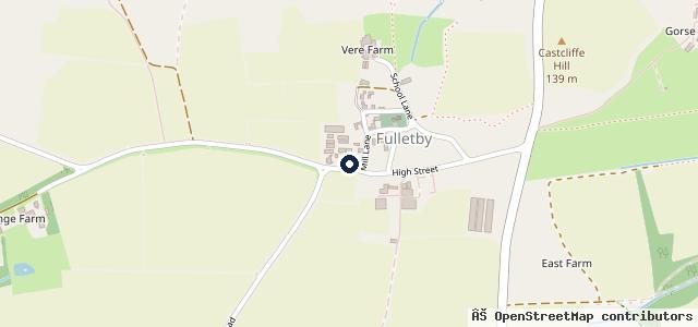 Map showing the location of Fulletby Motors