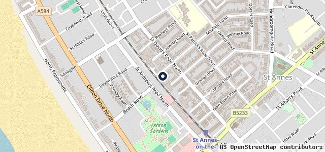 Map showing the location of Gilbey's Autos