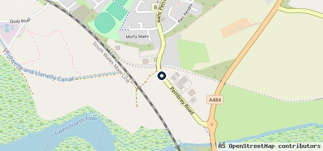 Map showing the location of Gravells Renault Kidwelly