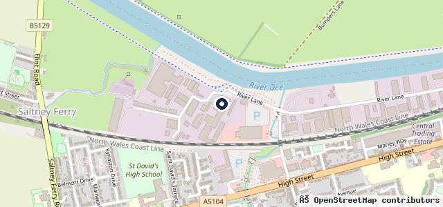 Map showing the location of Chester Car Services