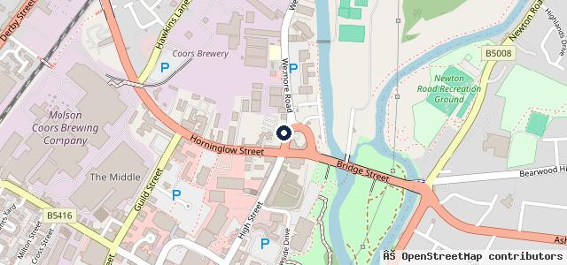Map showing the location of Halfords Autocentre Burton
