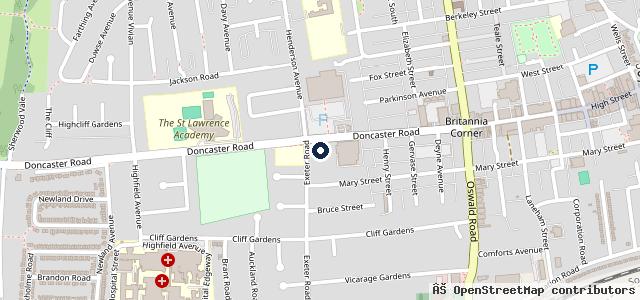 Map showing the location of Halfords