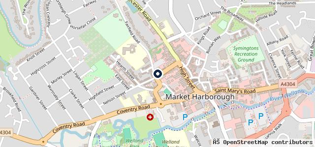 Map showing the location of Harborough Autos Ltd
