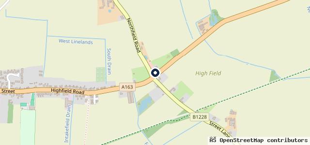 Map showing the location of Highfield garage bubwith