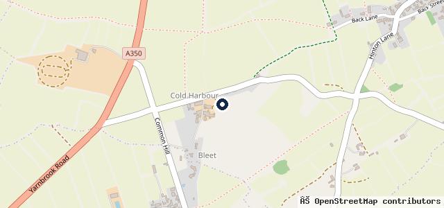 Map showing the location of Hinton Services