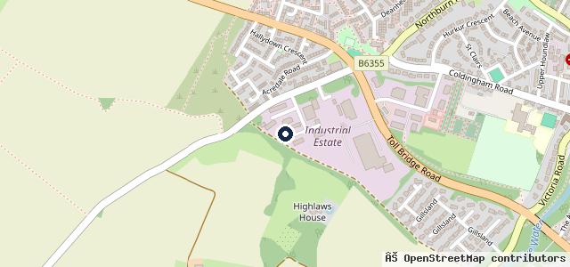 Map showing the location of Hogarth Motors