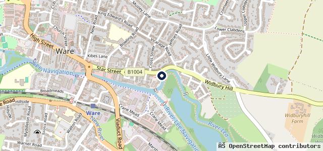 Map showing the location of Star Street Garage Ltd