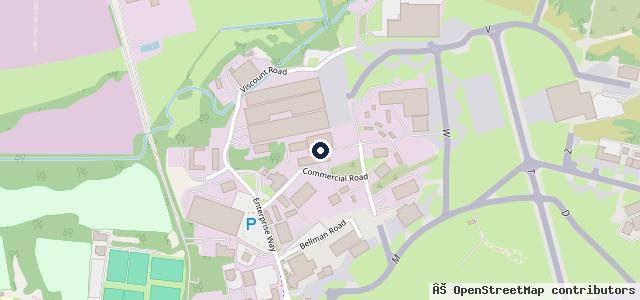 Map showing the location of Hurn Airport Auto Centre