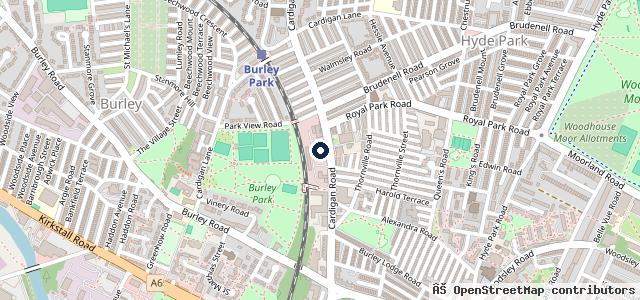 Map showing the location of Huws Gray Headingley