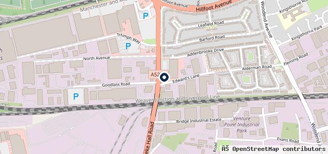 Map showing the location of IN'n'OUT Autocentres Liverpool