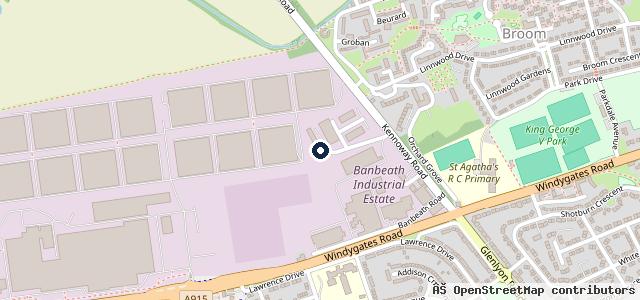 Map showing the location of Banbeath Auto Centre