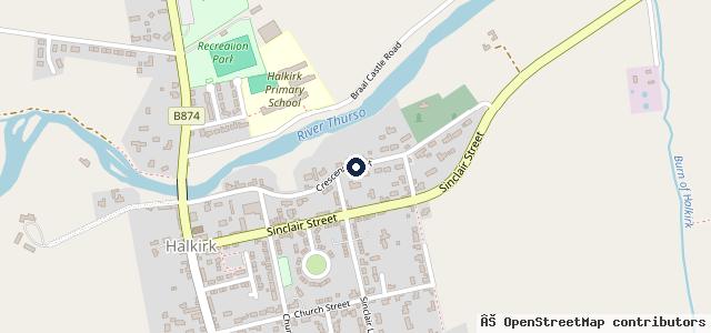 Map showing the location of J & G Sutherland