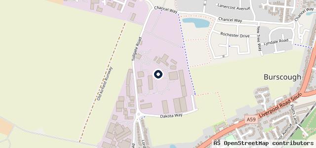 Map showing the location of J & M Morgan ENG