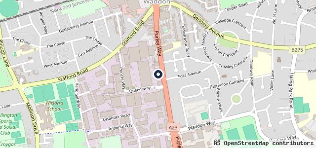 Map showing the location of Jemca Toyota Croydon