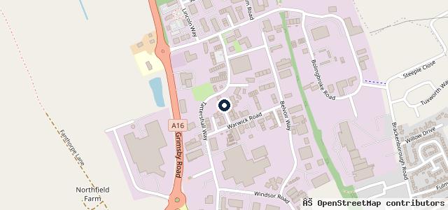 Map showing the location of Fairfield Garage