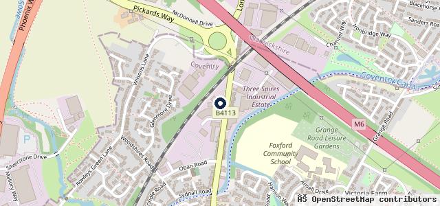 Map showing the location of Listers Volkswagen Van Centre Coventry