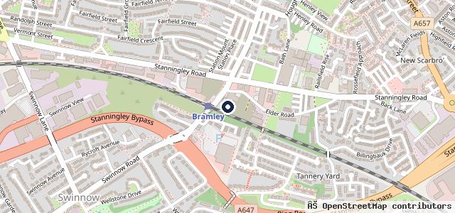 Map showing the location of Keltec Exhausts Leeds