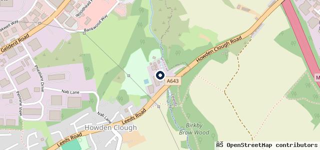 Map showing the location of Leeds Fleet Services Ltd
