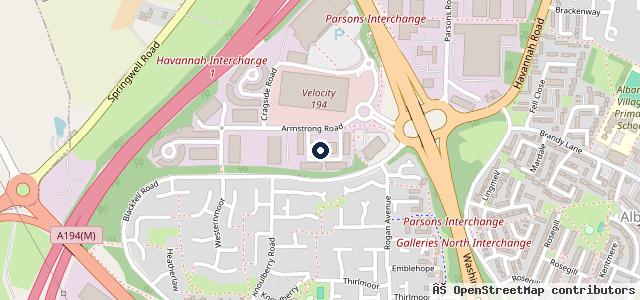 Map showing the location of Little Bills