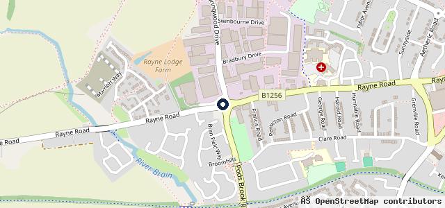 Map showing the location of Lookers Ford Braintree