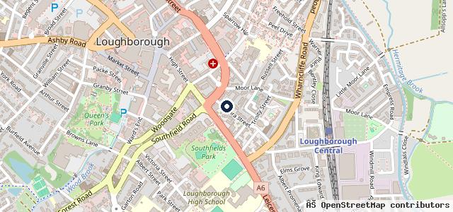 Map showing the location of Loughborough Мot & Service Centre Ltd