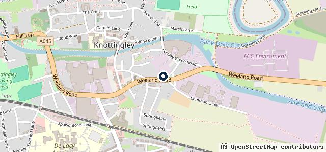 Map showing the location of Low Farm Garage