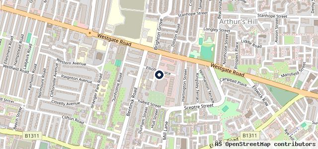 Map showing the location of Lynnwood Vehicle Services