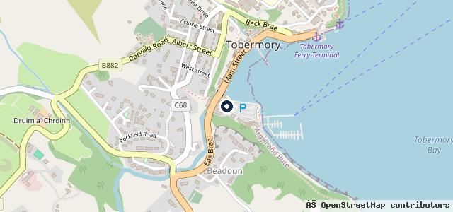 Map showing the location of Harbour Garage