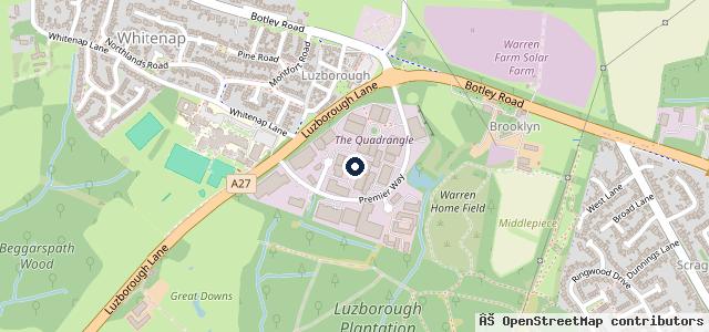 Map showing the location of Romsey Van Sales LTD