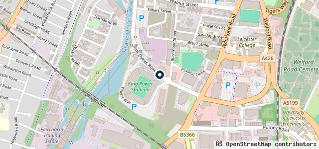 Map showing the location of Marshall SEAT Leicester